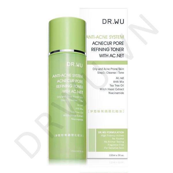 DR.WU ANTI-ACNE SYSTEM ACNECUR PORE REFINING TONER WITH AC.NET 150LML