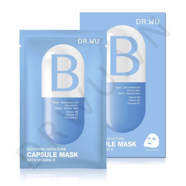 DR.WU SOOTHING MOISTURE CAPSULE MASK WITH VITAMIN B 3PCS