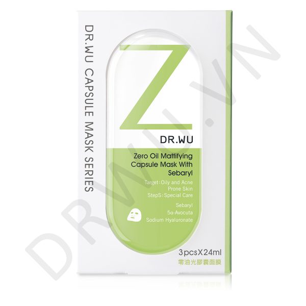 DR.WU Zero Oil Mattifying Capsule Mask With Sebaryl 3PCS